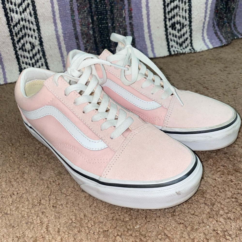 pink old skool vans
